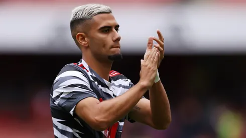 Andreas Pereira of Fulham warms up prior to the Premier League match between Arsenal FC and Fulham FC at Emirates Stadium on August 26, 2023 in London, England.