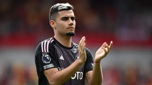 Andreas Pereira of Fulham claps the fans after the Premier League match between Brentford FC and Fulham FC at Brentford Community Stadium on May 04, 2024 in Brentford, England.