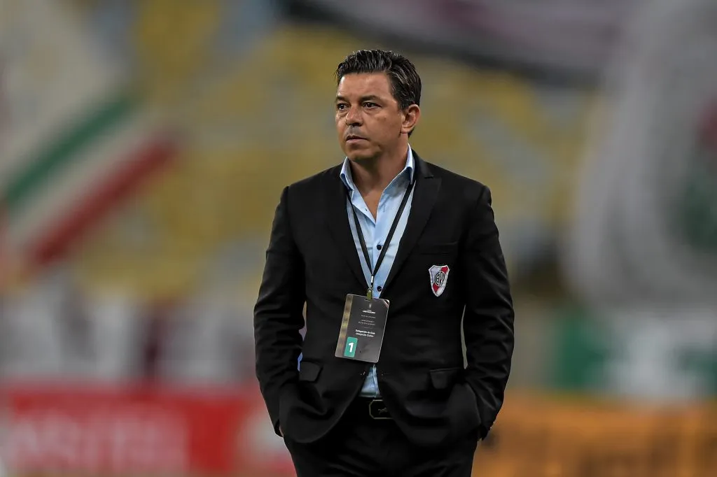 RJ – Rio de Janeiro – 22/04/2021 – LIBERTADORES 2021, FLUMINENSE X RIVER PLATE – Marcelo Gallardo tecnico do River Plate durante partida contra o Fluminense no estadio Maracana pelo campeonato Libertadores 2021. Foto: Thiago Ribeiro/AGIF