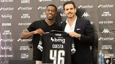 Carlos Cuesta, novo reforço do Vasco. Reprodução/Instagram oficial do Vasco/Matheus Lima