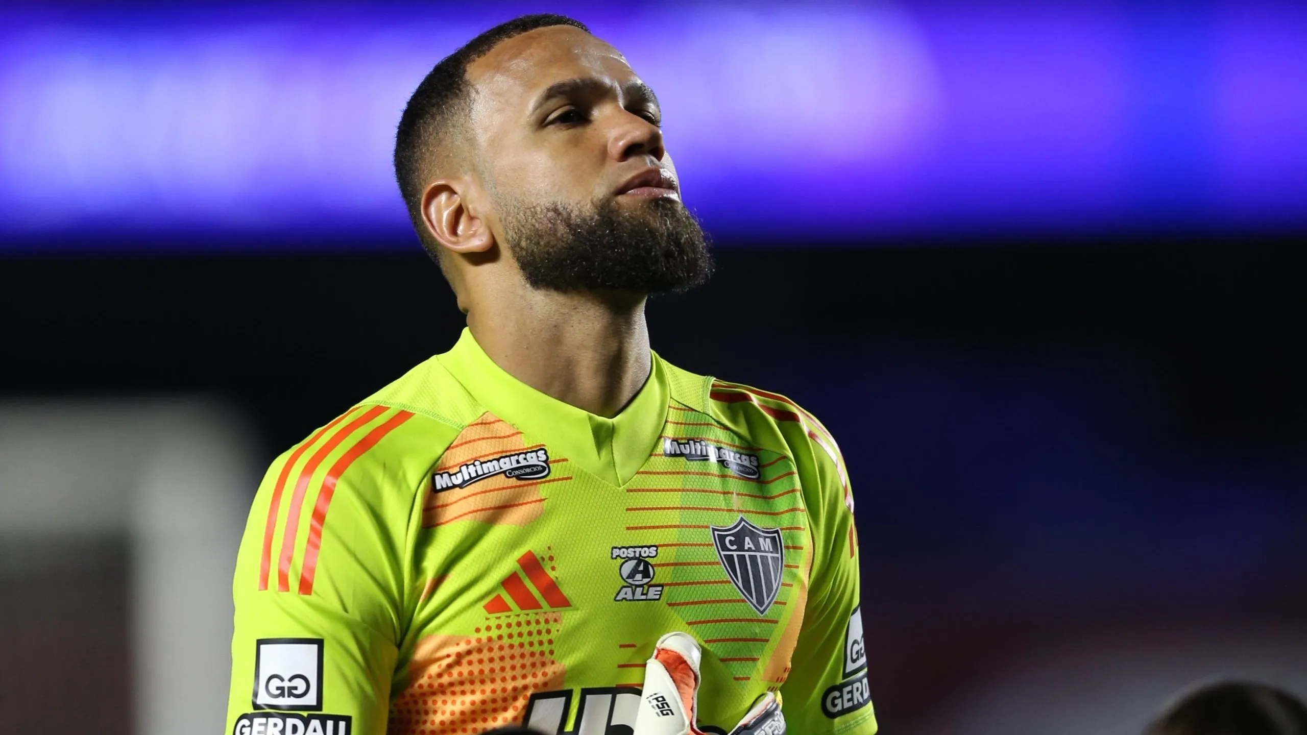 Everson goleiro do Atletico durante a partida contra o Sao Paulo no estadio Morumbis em Sao Paulo (SP), pelo campeonato Brasileiro A 2025. Foto: Marlon Costa/AGIF
