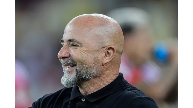 RJ - RIO DE JANEIRO - 19/04/2023 - LIBERTADORES 2023, FLAMENGO X NUBLENSE - Jorge Sampaoli tecnico do Flamengo durante partida contra o Nublense no estadio Maracana pelo campeonato Libertadores 2023. Foto: Thiago Ribeiro/AGIF