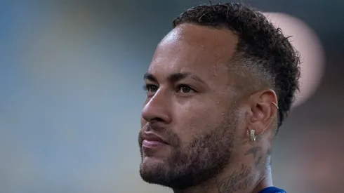 Neymar jogador do Santos durante partida contra o Fluminense no estadio Maracana pelo campeonato Brasileiro A 2025.