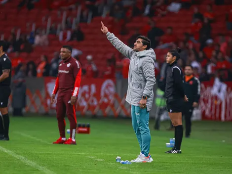 Abel Ferreira, técnico do Palmeiras, está suspenso contra o Internacional