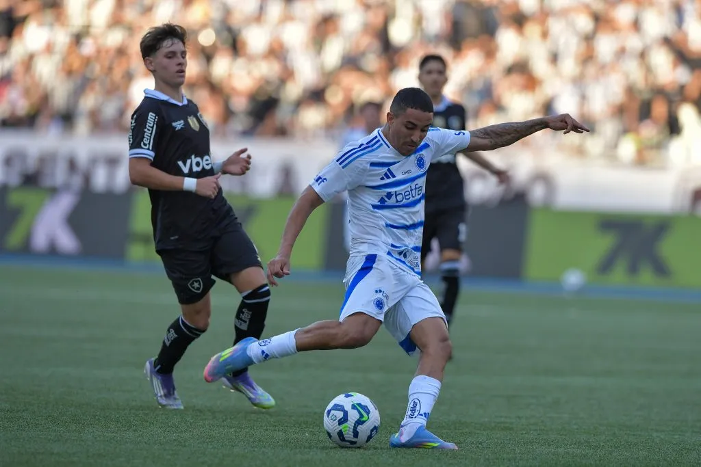 Christian jogador do Cruzeiro durante partida contra o Botafogo –  Foto: Thiago Ribeiro/AGIF