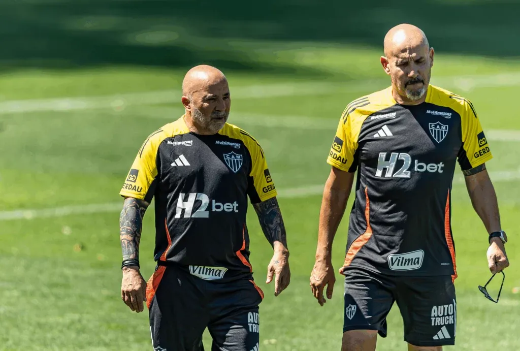 Jorge Sampaoli retorna ao Galo. Foto: Pedro Souza/Atlético