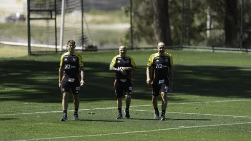 Jorge Sampaoli comanda o primeiro treino no retorno ao Atlético-MG