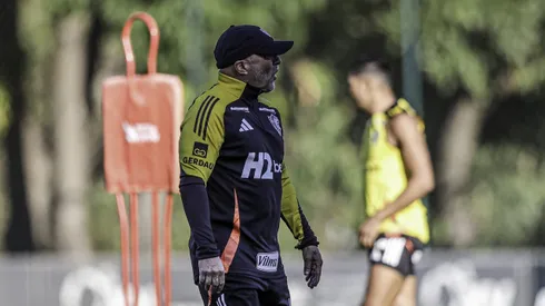 Sampaoli em seu primeiro treino no retorno ao Atlético-MG. Paulo Henrique França / Atlético