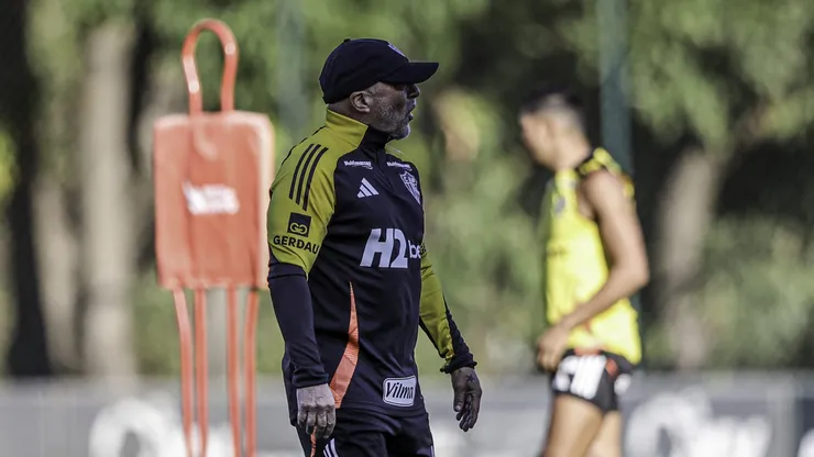 Sampaoli em seu primeiro treino no retorno ao Atlético-MG. Paulo Henrique França / Atlético