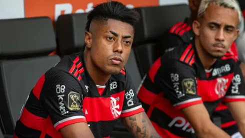 Bruno Henrique jogador do Flamengo durante partida contra o Atletico no estadio Arena MRV pelo campeonato Copa Do Brasil 2024.