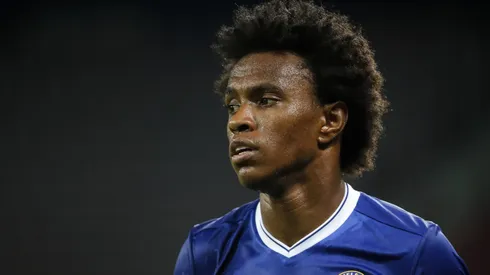 Willian of Chelsea looks on during the friendly match between WAC RZ Pellets and Chelsea F.C. at Worthersee Stadion on July 20, 2016 in Velden, Austria.