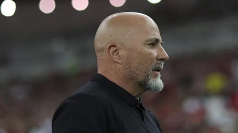 RIO DE JANEIRO, BRAZIL – APRIL 19: Jorge Sampaoli, head coach of Flamengo looks on during the match between Flamengo and Ñublense as part of Copa CONMEBOL Libertadores 2023 at Maracana Stadium on April 19, 2023 in Rio de Janeiro, Brazil. (Photo by Buda Mendes/Getty Images)