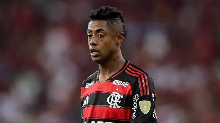 Bruno Henrique jogador do Flamengo durante partida contra o Deportivo Tachira no estadio Maracana pelo campeonato Copa Libertadores 2025. Foto: Thiago Ribeiro/AGIF