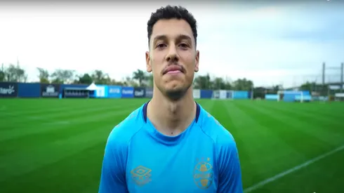 Enzo, jogador do Grêmio. Foto: Reprodução / GrêmioTV