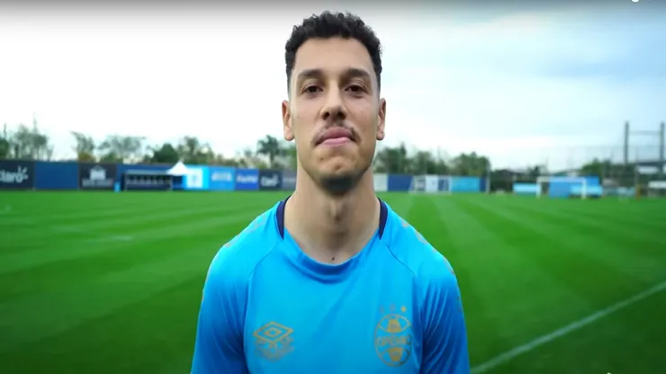 Enzo, jogador do Grêmio. Foto: Reprodução / GrêmioTV