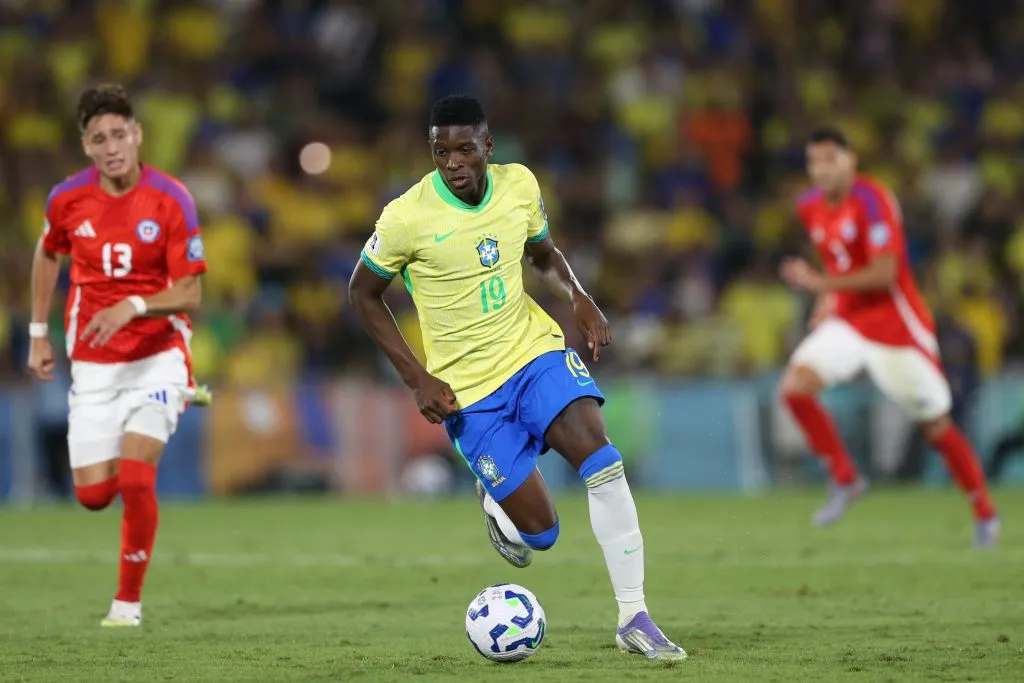 RJ – RIO DE JANEIRO – 04/09/2025 – ELIMINATORIAS COPA DO MUNDO 2026, BRASIL X CHILE – Luiz Henrique jogador do Brasil durante a partida contra o Chile no Maracana no Rio de Janeiro (RJ), pelas Eliminatorias da Copa do Mundo 2026. Foto: Marlon Costa/AGIF