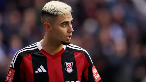 Andreas Pereira of Fulham during the Emirates FA Cup Fourth Round match between Wigan Athletic and Fulham at Brick Community Stadium on February 08, 2025 in Wigan, England.