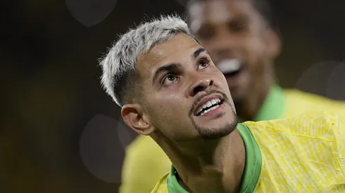 Bruno Guimarães jogador do Brasil comemora seu gol durante partida contra o Chile no estadio Maracana pelo campeonato Eliminatorias Copa Do Mundo 2026. Foto: Alexandre Loureiro/AGIF