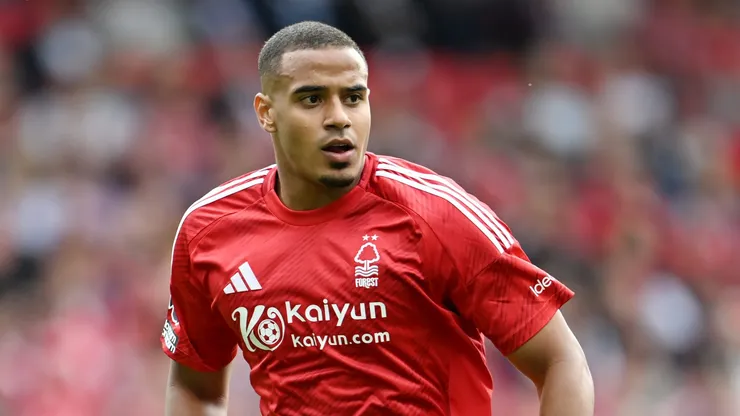 NOTTINGHAM, ENGLAND - AUGUST 17: Murillo Santiago Costa dos Santos of Notts Forest in action during the Premier League match between Nottingham Forest FC and AFC Bournemouth at City Ground on August 17, 2024 in Nottingham, England. (Photo by Michael Regan/Getty Images)