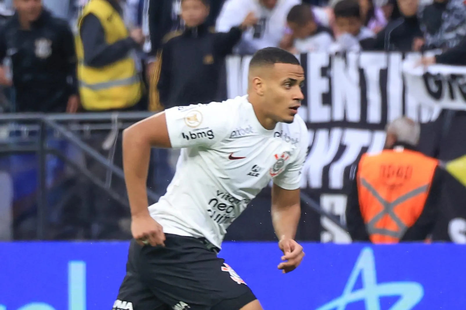 SP – SAO PAULO – 13/08/2023 – BRASILEIRO A 2023, CORINTHIANS X CORITIBA – Murillo jogador do Corinthians durante partida contra o Coritiba no estadio Arena Corinthians pelo campeonato Brasileiro A 2023. Foto: Marcello Zambrana/AGIF