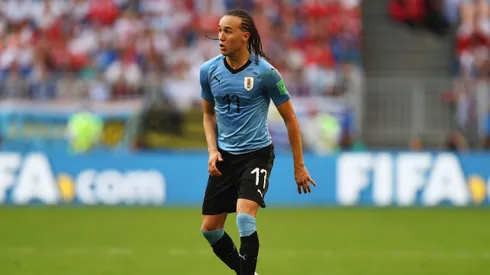 Diego Laxalt disputou a Copa do Mundo de 2018 pela Seleção Uruguaia (Foto: Dean Mouhtaropoulos/Getty Images)