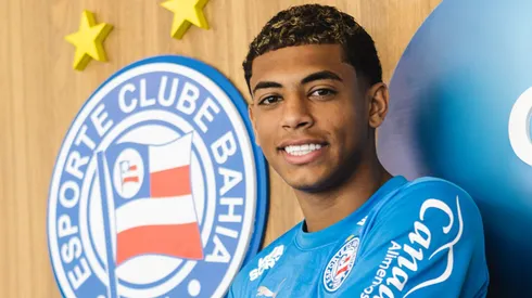 Foto: Divulgação/Bahia – Kauê Furquim durante apresentação no Bahia.