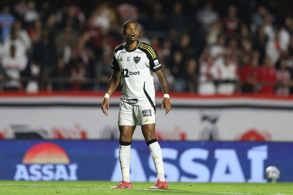 SP – SAO PAULO – 24/08/2025 – BRASILEIRO A 2025, SAO PAULO X ATLETICO-MG – Junior Santos jogador do Atletico durante a partida contra o Sao Paulo no estadio Morumbis em Sao Paulo (SP), pelo campeonato Brasileiro A 2025. Foto: Marlon Costa/AGIF