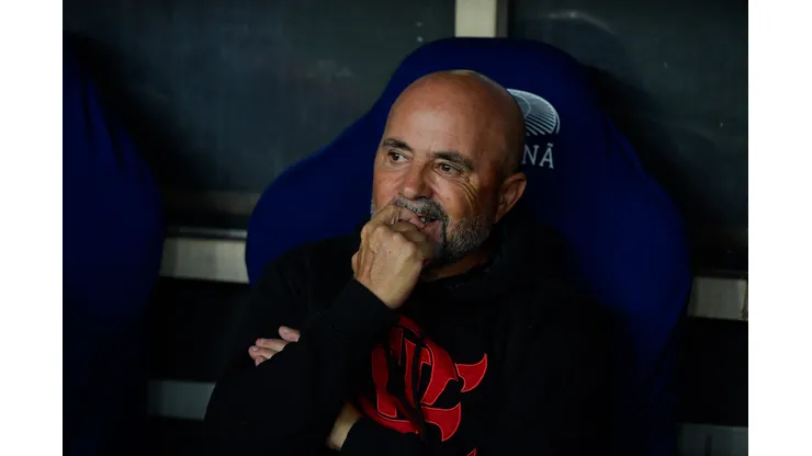 RJ - RIO DE JANEIRO - 26/08/2023 - BRASILEIRO A 2023, FLAMENGO X INTERNACIONAL - Jorge Sampaoli tecnico do Flamengo durante partida contra o Internacional no estadio Maracana pelo campeonato Brasileiro A 2023. Foto: Thiago Ribeiro/AGIF