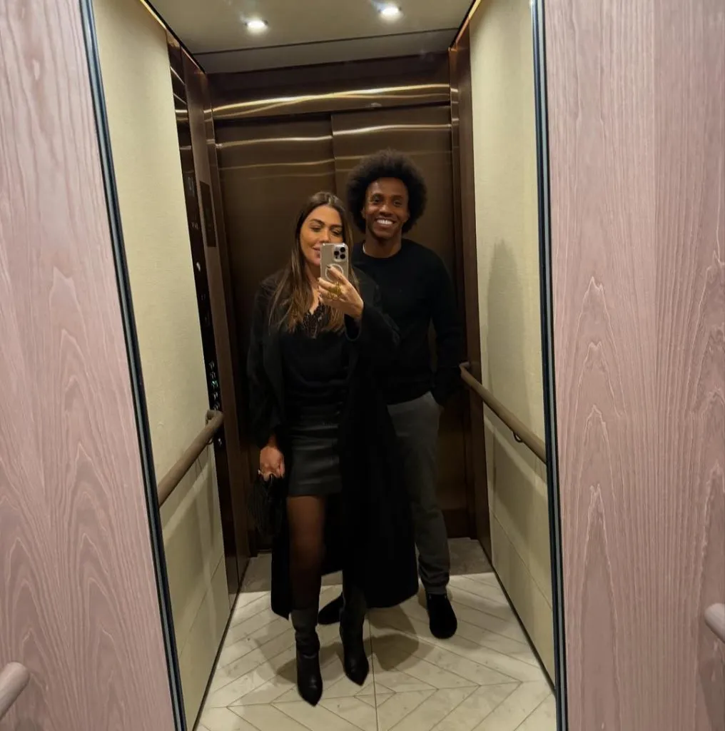 Vanessa Martins e Willian. Foto: Reprodução / @vanmartins_