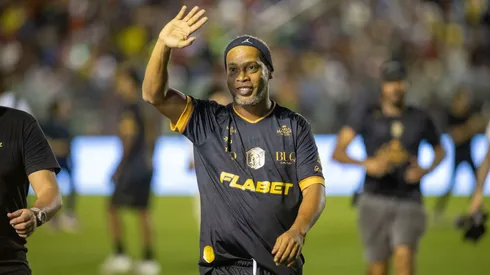 Ronaldinho Gaúcho, ex-jogador do Grêmio. Foto: Baggio Rodrigues/AGIF