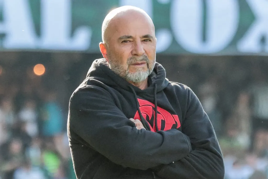 Jorge Sampaoli durante partida contra o Coritiba no Campeonato Brasileiro de 2023. Foto: Robson Mafra/AGIF