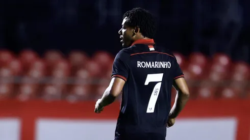 Romarinho jogador do Vitoria durante partida contra o Sao Paulo no estadio Morumbi pelo campeonato Brasileiro A 2025. Foto: Marcello Zambrana/AGIF