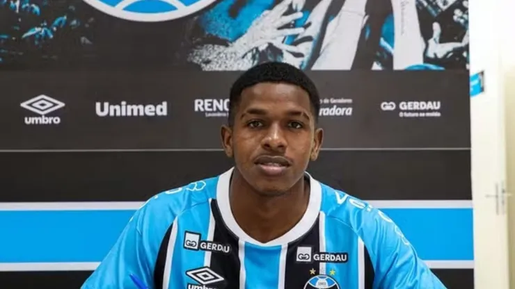 Ryan Ricardo anunciado no Grêmio. Foto: Divulgação/Grêmio