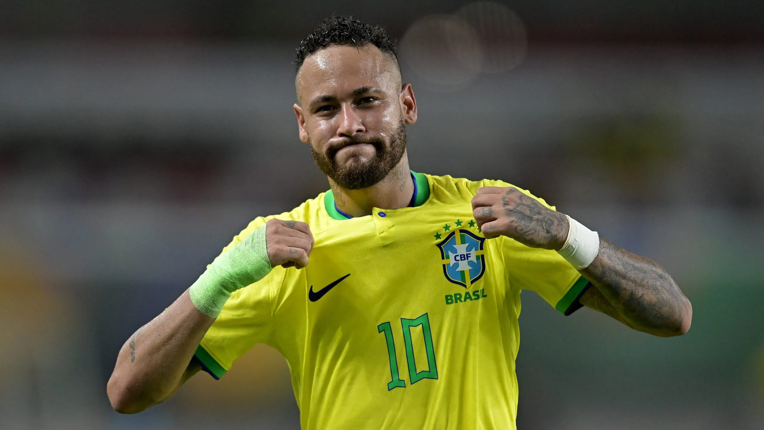Neymar em partida pela Seleção Brasileira. (Photo by Pedro Vilela/Getty Images)