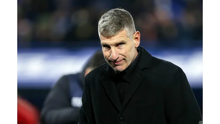 Martín Palermo durante confronto entre Platense e Boca Juniors na Copa da Argentina de 2023.