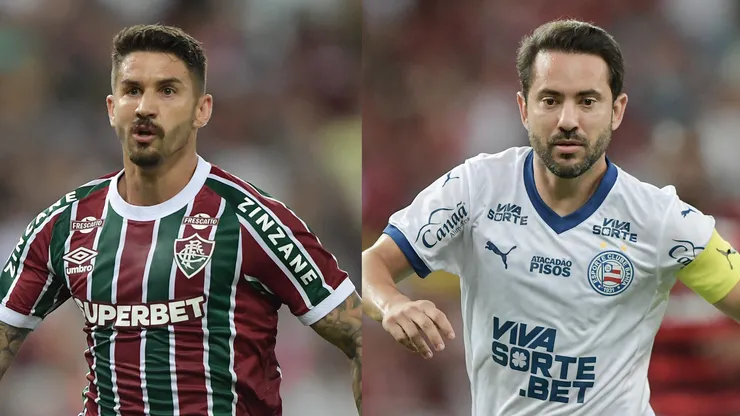 Everaldo e Everton Ribeiro se enfrentam em Fluminense x Bahia. Foto: AGIF