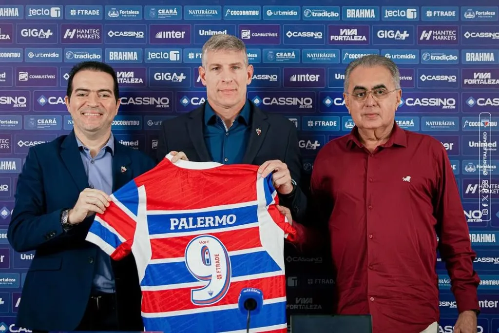 Palermo foi apresentado como o novo técnico do Fortaleza. Reprodução/Instagram oficial do Fortaleza EC