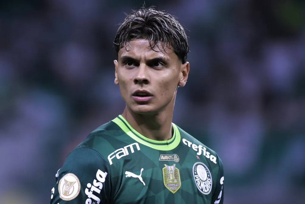 SP – SAO PAULO – 29/11/2023 – BRASILEIRO A 2023, PALMEIRAS X AMERICA-MG – Richard Rios jogador do Palmeiras durante partida contra o America-MG no estadio Arena Allianz Parque pelo campeonato Brasileiro A 2023. Foto: Marcello Zambrana/AGIF