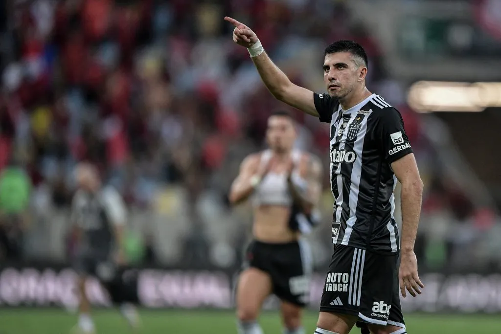 RJ – RIO DE JANEIRO – 03/11/2024 – COPA DO BRASIL 2024, FLAMENGO X ATLETICO-MG – Junior Alonso jogador do Atletico-MG durante partida contra o Flamengo no estadio Maracana pelo campeonato Copa Do Brasil 2024. Foto: Thiago Ribeiro/AGIF