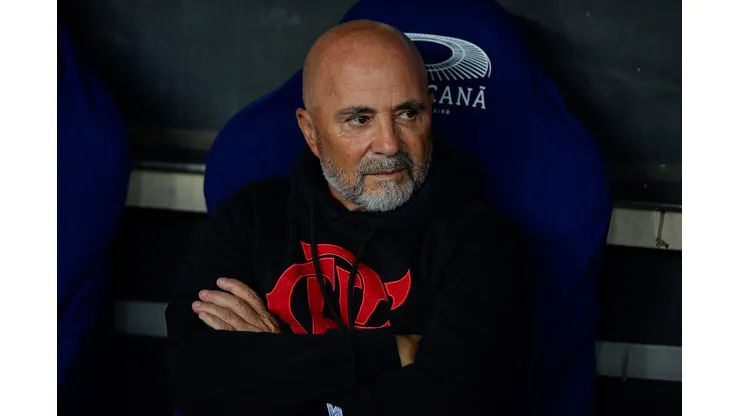 RJ - RIO DE JANEIRO - 26/08/2023 - BRASILEIRO A 2023, FLAMENGO X INTERNACIONAL - Jorge Sampaoli tecnico do Flamengo durante partida contra o Internacional no estadio Maracana pelo campeonato Brasileiro A 2023. Foto: Thiago Ribeiro/AGIF