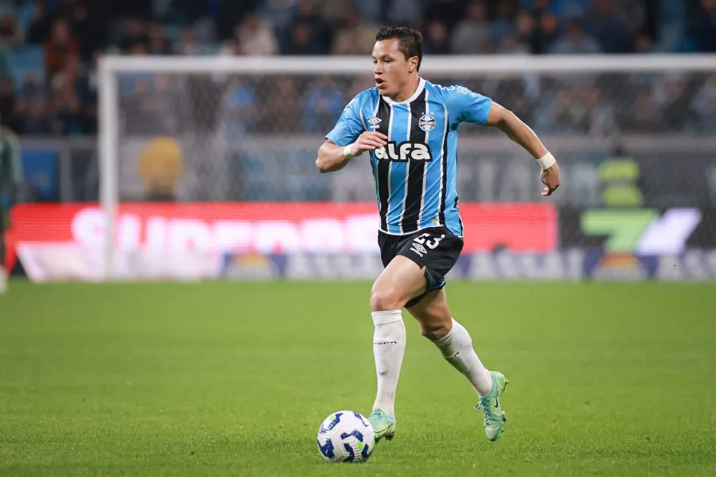 RS – PORTO ALEGRE – 10/08/2025 – BRASILEIRO A 2025, GREMIO X SPORT – Marlon jogador do Gremio durante partida contra o Sport no estadio Arena do Gremio pelo campeonato Brasileiro A 2025. Foto: Maxi Franzoi/AGIF