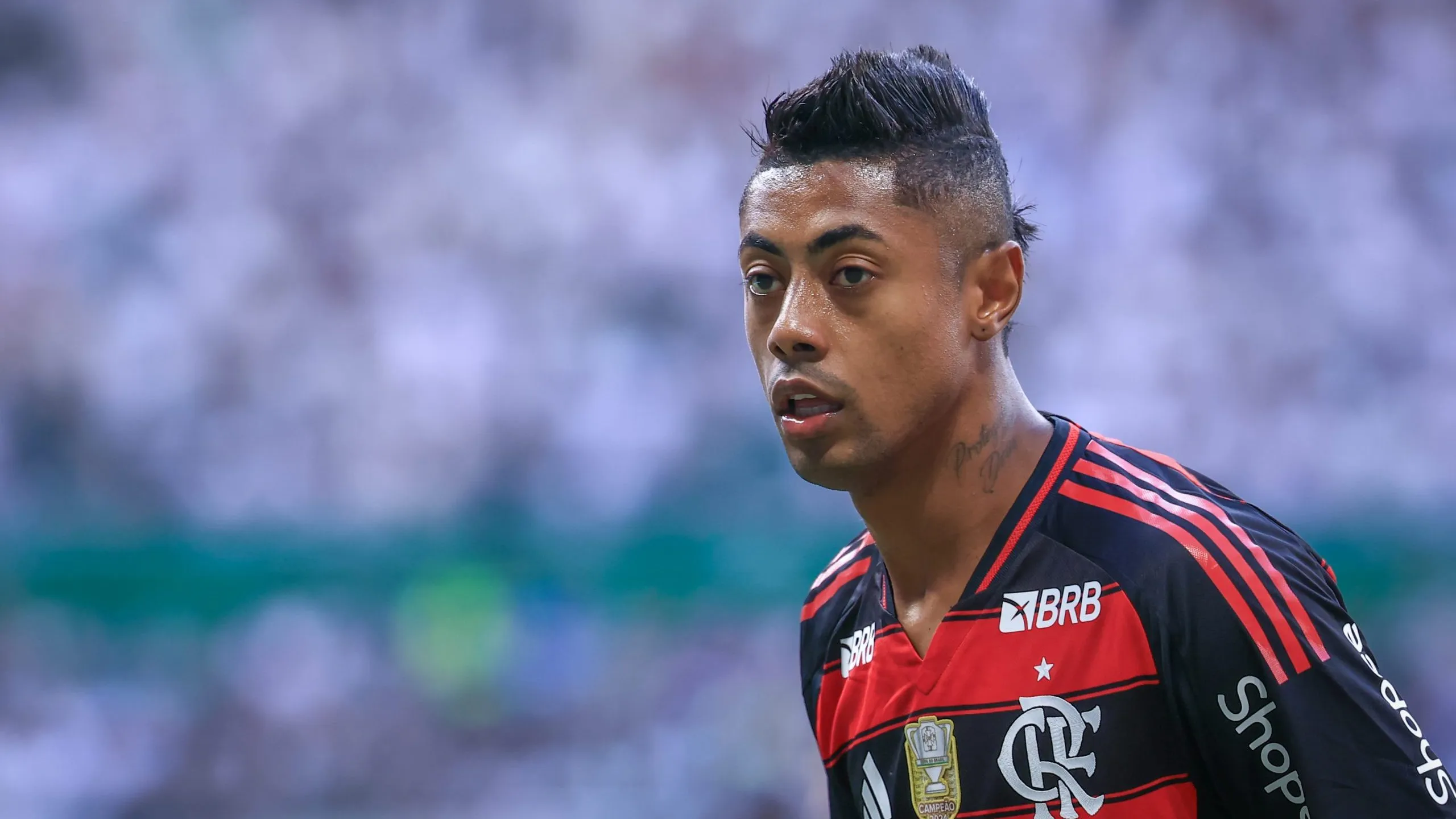 SP – SAO PAULO – 25/05/2025 – BRASILEIRO A 2025, PALMEIRAS X FLAMENGO – Bruno Henrique jogador do Flamengo durante partida contra o Palmeiras no estadio Arena Allianz Parque pelo campeonato Brasileiro A 2025. Foto: Marcello Zambrana/AGIF