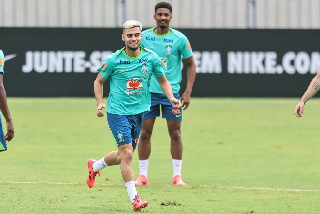 PA – BELEM – 13/11/2024 – SELECAO BRASILEIRA, TREINO – Andreas Pereira jogador do Selecao Brasileira durante treino no estadio Mangueirao. Foto: Fernando Torres/AGIF