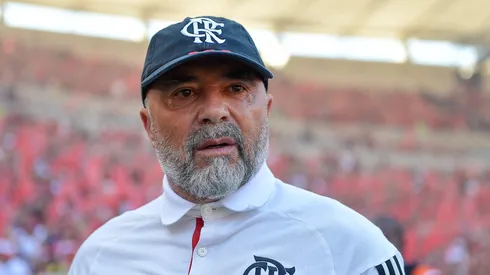 RJ – RIO DE JANEIRO – 17/09/2023 – COPA DO BRASIL 2023, FLAMENGO X SAO PAULO – Jorge Sampaoli tecnico do Flamengo durante partida contra o Sao Paulo no estadio Maracana pelo campeonato Copa do Brasil 2023. Foto: Thiago Ribeiro/AGIF