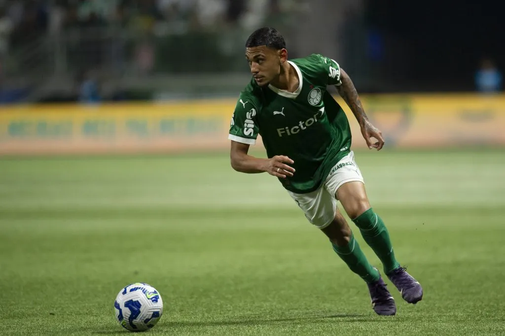 SP – SAO PAULO – 26/08/2025 – BRASILEIRO 2025 – SUB20 – FINAL, PALMEIRAS X BRAGANTINO – Riquelme Fllipi jogador do Palmeiras durante partida contra o Bragantino no estadio Arena Allianz Parque pelo campeonato Brasileiro A 2025. Foto: Anderson Romao/AGIF
