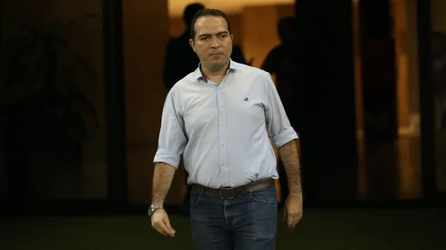 Marcelo Paz Presidente do Fortaleza antes da partida contra Sport na Arena de Pernambuco, pela copa do nordeste 2024, nesta quarta-feira (21). Foto: Marlon Costa/AGIF