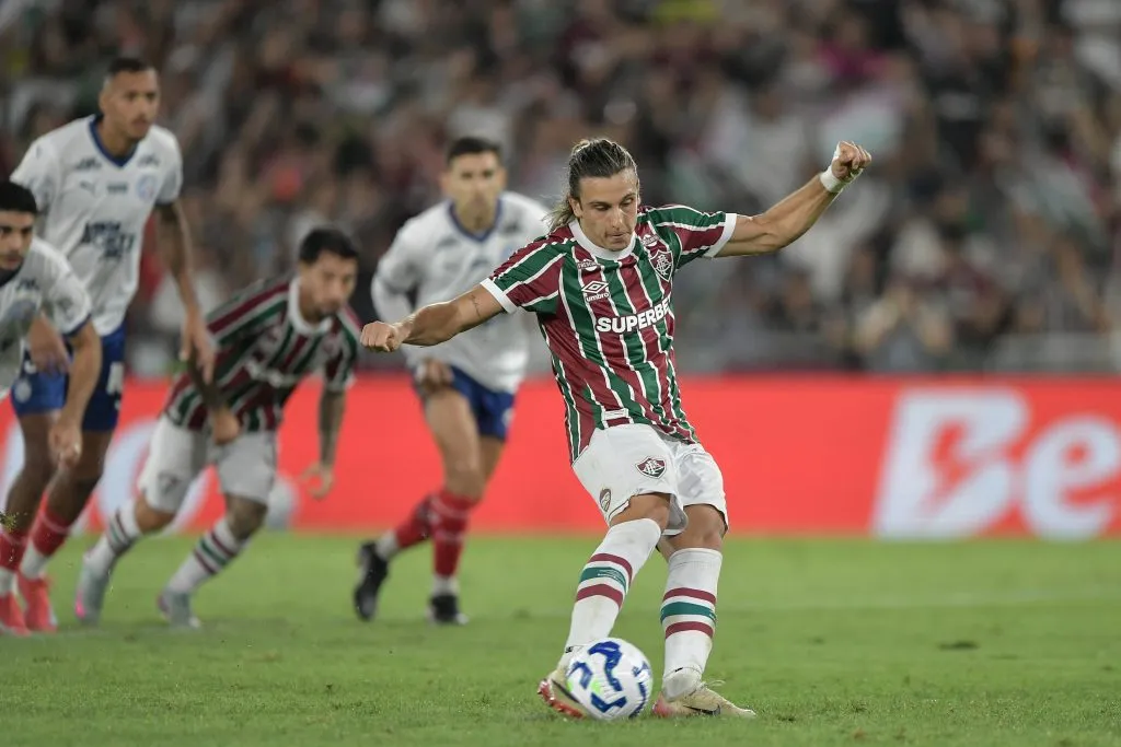 Canobbio jogador do Fluminense durante partida contra o Bahia no estadio Maracana pelo campeonato Copa Do Brasil 2025. Foto: Thiago Ribeiro/AGIF