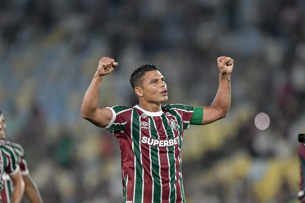 Thiago Silva jogador do Fluminense durante partida contra o Bahia no estadio Maracana pelo campeonato Copa Do Brasil 2025. Foto: Thiago Ribeiro/AGIF