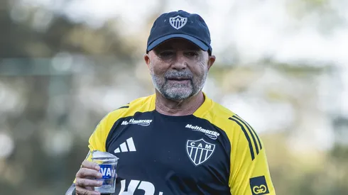 Jorge Sampaoli, técnico do Galo. Foto: Pedro Souza/Atlético-MG
