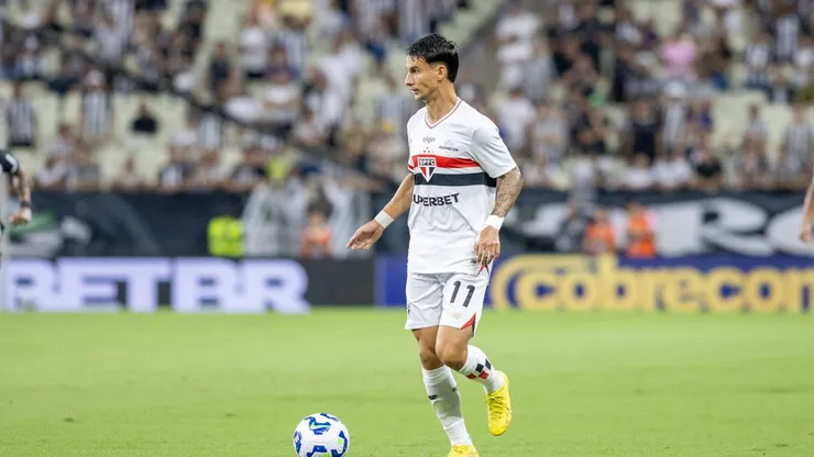 Ferreirinha, atacante do São Paulo. Foto: Baggio Rodrigues/AGIF